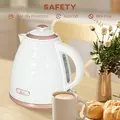HOMCOM 3kW Rapid Boil Honeycomb Kettle - Cream - 7