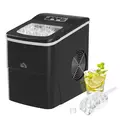 HOMCOM 12kg Countertop Ice Cube Machine, with Scoop - Black - 1