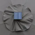 Outsunny 2.7m Garden Parasol Sun Umbrella w/ LED Solar Light Angled Canopy Grey - 7