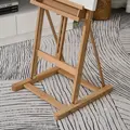 Vinsetto Wooden Easel Stand H-Frame Artist Easel with 171-230cm Adjustable Height and 0-80° Working Angles Beech Wood Art Easel for Displaying Painting Wedding Sign Nature Wood Finish - 8