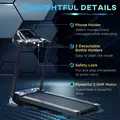 HOMCOM Folding Treadmill, 2.0HP Incline Treadmill Running Machine, 12.8 km/h, with LED Display, Manual Incline, 12 Preset Programs, Drink & Phone Holder for Home Gym Fitness - 5