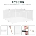 PawHut Pet Playpen DIY Small Guinea Pigs Hutches Fence 12 Panels for Kitten Bunny Chinchilla - 3