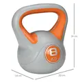 SPORTNOW Kettlebell, 8kg Kettle Bells with Handle for Home Gym Weight Lifting and Strength Training, Orange and Grey - 2