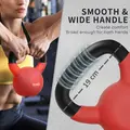 HOMCOM Soft Kettlebell, 10kg Kettle Bell with Non-Slip Handle for Home Gym Weight Lifting and Strength Training, Red - 3