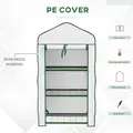 Outsunny Three-Tier Mini Greenhouse - White - 3