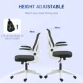 Vinsetto Mesh Back Office Chair, with Flip-Up Arms - Black and White - 3