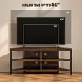 HOMCOM Industrial-Style Corner TV Unit - Black/Brown - 6
