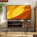 HOMCOM TV Stand up to 55 Inches, TV Unit with Open Shelves and Cable Holes - Brown - 6