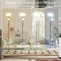 HOMCOM LED Floor Lamp for Living Room, Stepless Dimmable Standing Lamp, Mother and Child Uplighter with Reading Light, 4 Scene Modes, 2700K-6500K Colour Temps, 4 Brightness Levels, Remote Control - 4