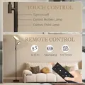 HOMCOM LED Floor Lamp for Living Room, Stepless Dimmable Standing Lamp, Mother and Child Uplighter with Reading Light, 4 Scene Modes, 2700K-6500K Colour Temps, 4 Brightness Levels, Remote Control - 5