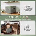 Outsunny 30L Portable Car Refrigerator - Light Green and Grey - 5