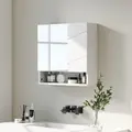 kleankin Wall Mounted Bathroom Storage Cupboard - White - 1