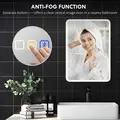 HOMCOM 70 x 50cm LED Bathroom Mirror, with Bluetooth - Silver Tone - 6