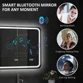 HOMCOM 80 x 60 cm Bluetooth Bathroom Mirror - Silver-Tone - 4