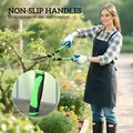 Outsunny 2 Pcs Garden Shears Set, Tree Lopper, Hedge Shears with Telescopic Extendable Handles, Garden Shears for Hedges, Shrubs and Bushes, Lightweight Shrub Care Kit for Cutting, Trimming - 5
