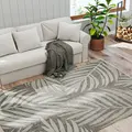 HOMCOM UV Resistant Indoor & Outdoor Area Rug, Easy-Cleaning Machine Washable Rug for Patio, Garden, Kitchen, Bathroom or Living Room, 230 x 160 cm, Grey - 7