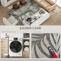 HOMCOM UV Resistant Indoor & Outdoor Area Rug, Easy-Cleaning Machine Washable Rug for Patio, Garden, Kitchen, Bathroom or Living Room, 230 x 160 cm, Grey - 5