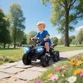 AIYAPLAY 6V Kids ATV, 4 Wheeler Electric Ride on Car with Music and LED Headlights, for Ages 3-6 Years Boys and Girls, Black - 2