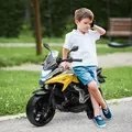 AIYAPLAY 12V Honda Licensed Kids Electric Motorbike w/ Music, Headlights, Early Education Function, for Ages 3-6 Years, Yellow - 2