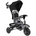 AIYAPLAY 6 in 1 Foldable Kids Trike with Adjustable Parent Handle & Canopy for Ages 1-5, Black - 1