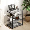 HOMCOM HiFi Stand, with Four Storage Shelves - Dark Grey - 7
