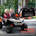 AIYAPLAY 2 Seater 24V 7AH Ride on Truck, Battery Powered Electric Ride On Car w/ Remote, Suspension, 3 Speeds, White - 4