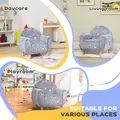 AIYAPLAY Kids Armchair, Glow in the Dark Chair with Star Design for Bedroom, Playroom, Kids Room, Grey - 7