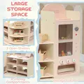 AIYAPLAY Kids Grocery Store, Children Supermarket Playset with Cash Register, Vending Machine, Display Shelves - 7