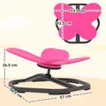 AIYAPLAY Butterfly-Shaped-kids Swivel Chair, Sensory Spinning Chair for Balance, Coordination Training, Pink - 3