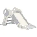 AIYAPLAY Foldable Kids Slide, Freestanding Baby Slide, for Ages 1.5-3 Years, Grey & Beige - 1