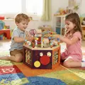 AIYAPLAY 8 in 1 Wooden Activity Cube with Bead Maze, Shape Sorter, for Kids Boys Girls 18+ Months - 7