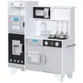 AIYAPLAY Kids Play Kitchen with Sound, Ice/Coffee Maker, Utensils, Microwave, Stainless Steel Utensils, for 3-6 Years - 1