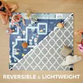 AIYAPLAY Foldable Baby Play Mat, Baby Playpen, Reversible Foam Playmat, Floor Mats for Toddlers, Traffic and Grey Diamond Theme - 5