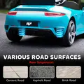 AIYAPLAY Kids Electric Car, 12V Licensed RUF GT Ride on Car with Suspension, Remote Control, Music, for 3-5 Years, Blue - 8