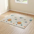 AIYAPLAY Baby Play Mat, Double Sideded Foldable Kids Crawling Mat, Reversible & Waterproof, Astronaut and Planet - 3