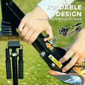 AIYAPLAY Foldable Kids Scooter with Adjustable Handlebar, 200mm Big Wheel, Rear Fender Brake, for Ages 6-12 Years, Black - 7