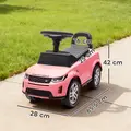 AIYAPLAY Land Rover Licensed Toddler Ride on Car with Horn, Engine Sounds, Under-Seat Storage, for 18-36 Months, Pink - 3