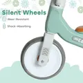 AIYAPLAY Toddler Balance Bike with No Pedal, 3 Silence Wheels for 12-36 Months Boys and Girls, Indoor Outdoor, Green - 6