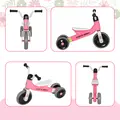 AIYAPLAY Toddler Balance Bike with No Pedal, 3 Silence Wheels for 12-36 Months Boys and Girls, Indoor Outdoor, Pink - 9