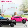 AIYAPLAY Mercedes-Benz GLC Licensed Kids Ride on Car with Remote Control, Soft Start, MP3, LED Headlights, Pink - 6