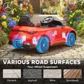 AIYAPLAY Licensed Mercedes AMG Kids Electric Car, 12V Ride On Car with Dual Motors, Remote Control for 3-6 Years, Red - 8