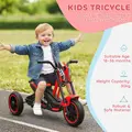 AIYAPLAY Kids Tricycle Baby Trike, Kids Trike with Pedal, 3 Wheel Toddler Balance Bike for Indoor Outdoor Use, Red - 4