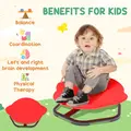 AIYAPLAY Planet-Shaped-kids Swivel Chair, Sensory Spinning Chair for Balance, Coordination Training, Red - 5