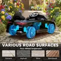 AIYAPLAY Licensed Mercedes AMG Kids Electric Car, 12V Ride On Car with Dual Motors, Remote Control for 3-6 Years, Black - 8