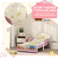 AIYAPLAY Toddler Bed with Storage, Guardrails, Sun Design, for Ages 3-8 Years, Fits 140 x 70cm Mattress, - 5