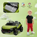 AIYAPLAY Volkswagen Licensed Kids Electric Car with Remote Control for Ages 3-6 Years, Green - 3