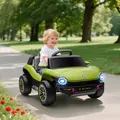 AIYAPLAY Volkswagen Licensed Kids Electric Car with Remote Control for Ages 3-6 Years, Green - 2