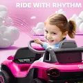 AIYAPLAY Volkswagen Licensed Kids Electric Car with Remote Control for Ages 3-6 Years, Pink - 8
