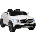 AIYAPLAY Mercedes-Benz GLC Licensed Kids Ride on Car with Remote Control, Soft Start, MP3, LED Headlights, White - 1