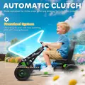 AIYAPLAY Pedal Go Kart for Kids Aged 3-6 Years, with Freewheel System, Brake, EVA Anti-Slip Wheels, Green - 4